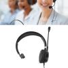 Pilipane Phone Headset USB Plug Monaural Business Headphone with Noise Reduction Microphone Lightweight Comfortable for Call Centers Customer Service Black ABS view 2