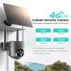 LIWAN 4G LTE Cellular Security Camera Outdoor Wireless, Security Camera No WiFi Need, Off Grid Cameras Solar Powered for Home Security with SIM Card, 2K Color Night Vision, 360 View, PIR Sensor, Gray view 3