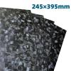 245x395mm Marble Texture Surface Carbon Fiber Plate Sheet Glossy Forged Carbon Fiber Plate Carbon Sheet(1pcs 2.0x245x395mm) view 2