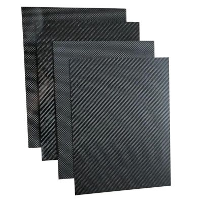 245x395mm Full 3K Carbon Fiber Plate Sheet High Strength Carbon Board Panel Thickness 0.5mm 1.0mm 1.5mm 2mm 2.5mm 3mm 4mm 5mm(0.8mm Twill Matte)