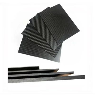 1pcs 200x250mm 3K High Hardness Carbon Fiber Sheets 100% Pure Carbon Panel Board 0.5mm-5mm Thickness Carbon Fiber Model Material(4.0mm Twill Glossy)