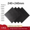 1Pcs 3K High Hardness Carbon Fiber Sheet 240x240mm 100% Pure Carbon Panel Anti-UV 0.5mm-5mm Thick Carbon Fiber Model Material(2.0mm Plain Matte) view 2