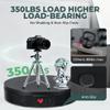 Flyrivergo Photography Turntable 11.8inch/350lb High Load, Motorized with 10ft(3m) Remote, 360 Rotation for Video, 3D Scanning, Display (Black) view 2