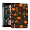 AdorableWhimsy Fall Leaves Pumpkin Mushroom Case for iPad 9th/7th/8th Generation(2021/2020/2019 10.2 Inch) Autumn Halloween Design Foldable Black Leather Case Soft Cover with Pencil Holder view 1