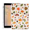 AdorableWhimsy Fall Leaves Mushroom Case for iPad (A16) 11th Gen 2025 11" /iPad 10th Gen 2022 10.9" Pumpkin Acorns Autumn Design Foldable White Leather Case Soft Cover with Pencil Holder view 1