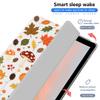 AdorableWhimsy Fall Leaves Mushroom Case for iPad (A16) 11th Gen 2025 11" /iPad 10th Gen 2022 10.9" Pumpkin Acorns Autumn Design Foldable White Leather Case Soft Cover with Pencil Holder view 2