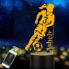 CTMade Personalized Soccer Gifts for Girls, Custom Name Table Lamp for Kids, Children, Daughter or Granddaughter, LED Play Soccer Night Light Gifts for Birthday, Christmas, New Year view 1