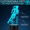 CTMade Personalized Soccer Gifts for Girls, Custom Name Table Lamp for Kids, Children, Daughter or Granddaughter, LED Play Soccer Night Light Gifts for Birthday, Christmas, New Year view 2