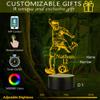 CTMade Personalized Soccer Gifts for Boys, Custom Name Table Lamp for Kids, Children, Son or Grandson, LED Play Soccer Night Light Present for Birthday, Halloween, Christmas, New Year view 2