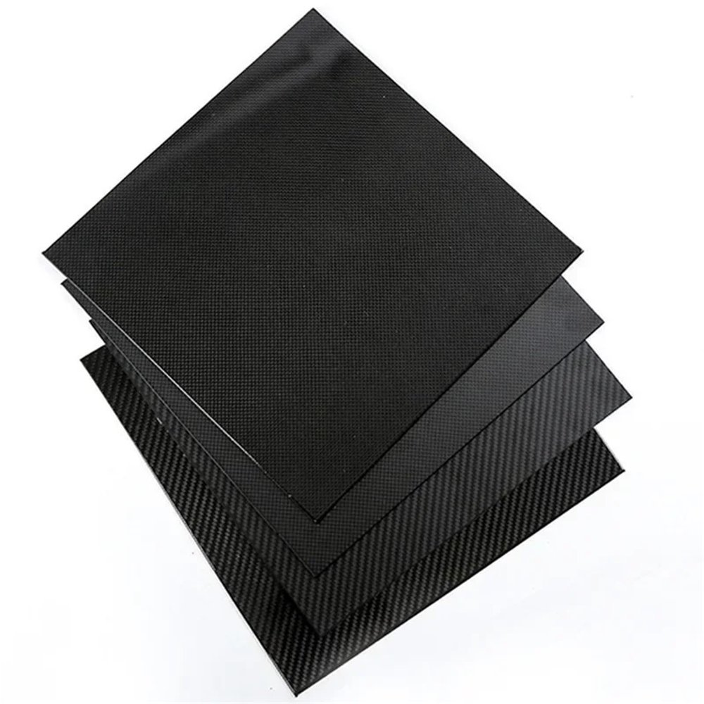 300mm300mm Real Carbon Fiber Plate Panel Sheets 0.5mm 1mm 1.5mm 2mm 3mm 4mm 5mm Thickness Composite Hardness Material(2.5mm Twill Glossy)