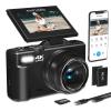 4K Digital Camera for Photography, 64MP Vlogging Camera for YouTube with 3" 180Flip Screen, 18X Digital Zoom HD Autofocus Compact Camera with WiFi,Flash,32GB TF Card & 2 Batteries(Black) view 1