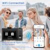 4K Digital Camera for Photography, 64MP Vlogging Camera for YouTube with 3" 180Flip Screen, 18X Digital Zoom HD Autofocus Compact Camera with WiFi,Flash,32GB TF Card & 2 Batteries(Black) view 4