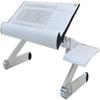 Adjustable Laptop Stand, Recliner Ventilated Notebook Stand Laptop Holder Foldable with Mouse Board Adjustable Height Angle Compatible with 11'' -15.6'', Portable(White) view 1