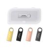Personalized Metal USB Drives with Keychain, Custom Engraved Logo Flash Drives for Promotional Giveaways, Corporate Branding Gifts, Wedding Party Favors, Custom Packaging Available (100,16 GB) view 4
