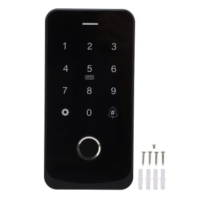 Outdoor Access Control System Fingerprint Password Card NFC App - Multi Unlock Methods, Durable ABS Shell, Ideal for Residential and Commercial Use