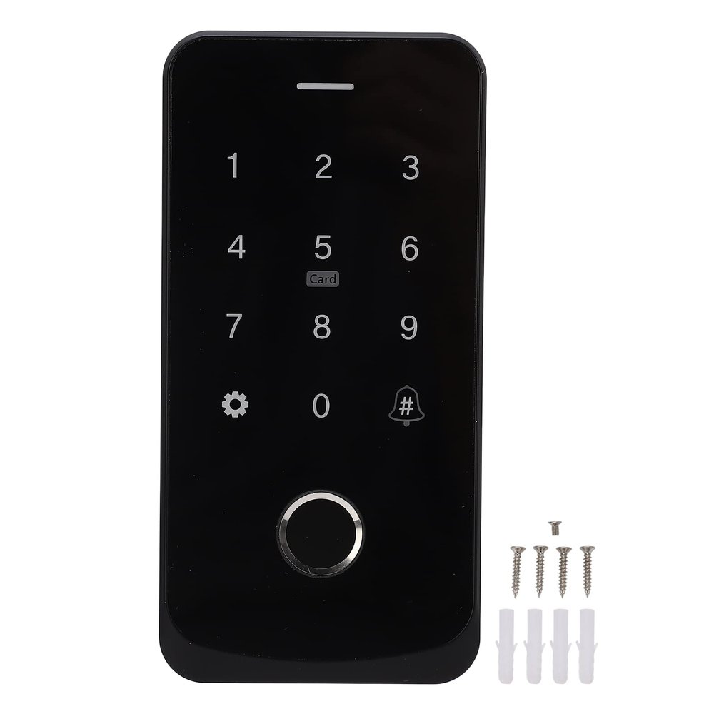 Outdoor Access Control System Fingerprint Password Card NFC App - Multi Unlock Methods, Durable ABS Shell, Ideal for Residential and Commercial Use