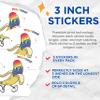 (3 Pack) Banana Rainbow Decals - Retro Fruit Pride Stickers - Laptop Decals- 3 Inches On Longest Side - Easy Peel & Apply - Made in USA - 3MCS5801 view 2