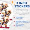 (3 Pack) Rodeo Star Decals - Cowboy Horse Riding - Laptop Decal- 3 Inches On Longest Side - Easy Peel & Apply - Made in USA - 3MCS5937 view 2