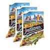 (3 Pack) Indiana Racing Decals - State Pride - Motorsports Decals- 3 Inches On Longest Side - Easy Peel & Apply - Made in USA - 3MCS5035 view 1