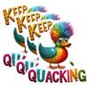 (3 Pack) Rainbow Duck Decals - Keep Quacking - Laptop Decals- 3 Inches On Longest Side - Easy Peel & Apply - Made in USA - 3MCS5118 view 1