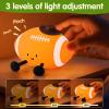 YISUN Football Night Light, Soft Silicone Nursery Night Lamp, Rechargeable Dimmable Rugby Night Lights with Timer, Cute Night Lights for Kids Room Decor Birthday Christmas Gifts view 3