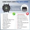 2 Pack Elastic 22mm Watch Quickfit Bands Compatible with Garmin Fenix E 47mm/Fenix 8 47mm/Fenix 7/7 Pro/Fenix 6/6 Pro/Fenix 5/5 Plus, Sport Nylon Replacement Strap view 3