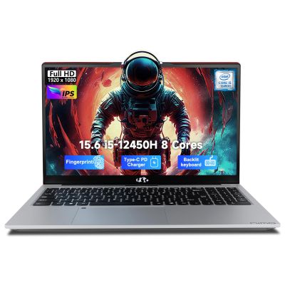 NIMO 15.6" FHD lPS-Business-Laptop, 8 Cores Intel i5-12450H 32GB RAM 2TB SSD (Beat i7-11800H, Up to 4.4 GHz) Student Computer with 100W Type-C Fingerprint Backlit Keyboard WiFi-6 Numpad Win 11