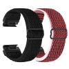 2 Pack Elastic 22mm Watch Quickfit Bands Compatible with Garmin Fenix E 47mm/Fenix 8 47mm/Fenix 7/7 Pro/Fenix 6/6 Pro/Fenix 5/5 Plus, Sport Nylon Replacement Strap view 1