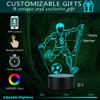 CTMade Personalized Soccer Gifts for Boys, Custom Name Table Light for Kids, Children, Son or Grandson, LED Play Soccer Lamp Gifts for Birthday, Halloween, Christmas, New Year, Room Boys Decor view 2