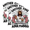 (3 Pack) Adulting Ruined Day Decals - Funny Jesus Art - Wine Lover Gift - 3 Inches On Longest Side - Easy Peel & Apply - Made in USA - 3MCS2585 view 1