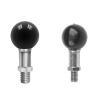25mm 1inch Ball Head Adapter M10 M8 Thread for Motorcycle Bike Bicycle Riding Camera Phone Clip Bracket Motorcycle Base Mount Bicycle Handlebar Base U Bike Screw Riding Action Camera Parts view 2