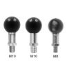 25mm 1inch Ball Head Adapter M10 M8 Thread for Motorcycle Bike Bicycle Riding Camera Phone Clip Bracket Motorcycle Base Mount Bicycle Handlebar Base U Bike Screw Riding Action Camera Parts view 4