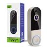 LensGlit 720p Wireless Video Doorbell Camera with AI Human Detection, 2-Way Audio, Night Vision, Cloud Storage, Real-Time Alerts, 2.4G Wi-Fi Only (Linen) view 1