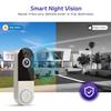 LensGlit 720p Wireless Video Doorbell Camera with AI Human Detection, 2-Way Audio, Night Vision, Cloud Storage, Real-Time Alerts, 2.4G Wi-Fi Only (Linen) view 2