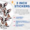 (3 Pack) Rat Terrier Decals - Dog Breed Stickers - Laptop Stickers - 3 Inches On Longest Side - Easy Peel & Apply - Made in USA - 3MCS2989 view 2