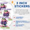(3 Pack) Sassy Frog Decals - Funny Quote Sticker - Laptop Decal - 3 Inches On Longest Side - Easy Peel & Apply - Made in USA - 3MCS2544 view 2