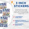 (3 Pack) Best Friends Skeleton Decals - Funny Skeletons - Best Friend Decal - 3 Inches On Longest Side - Easy Peel & Apply - Made in USA - 3MCS2459 view 2
