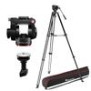 Manfrotto 500X Video Kit, Fluid Head and Aluminum Twin Leg Tripod, 5kg Payload, Flat Base, Mid-Level Spreader, Quick Release Plate, Vertical/Horizontal Shooting, for Mirrorless Cameras, Bag Included view 1