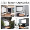 60" 72" Home Theater Projector Screen Manual Pull Down Projection Movie Screen 4K HD 4:3 16:9 Double Sided, Light-Resistant, Wall Mount(60inch(4:3)) view 2