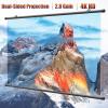 60" 72" Home Theater Projector Screen Manual Pull Down Projection Movie Screen 4K HD 4:3 16:9 Double Sided, Light-Resistant, Wall Mount(60inch(4:3)) view 3