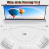 60" 72" Home Theater Projector Screen Manual Pull Down Projection Movie Screen 4K HD 4:3 16:9 Double Sided, Light-Resistant, Wall Mount(60inch(4:3)) view 4