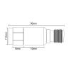 1PC CA-35RS PL259 UHF Male to SO239 UHF Female CA-23RP N M to N F Coaxial Anti-Lightning Antenna Surge Protector(CA-23RP) view 3