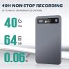 AI Voice Recorder with Transcribe Summarize: AI Noise Reduction Speaker Separation App Control 118 Languages 64GB Storage - AI Notetaker for Students Managers - Meetings Lectures Interviews view 3