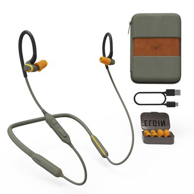 Elgin Rumble Gen 2 Bluetooth Earbuds, Wireless Earplugs with Fusion Tips