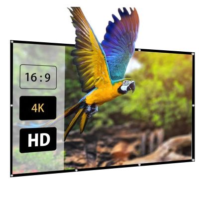 84-300inch Foldable Portable Projector Screen for Indoor Home Theater and Outdoor Cinema, 16:9 HD 4K Movies Screen, Washable and Wrinkle(300inch (16:9))