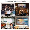 84-300inch Foldable Portable Projector Screen for Indoor Home Theater and Outdoor Cinema, 16:9 HD 4K Movies Screen, Washable and Wrinkle(300inch (16:9)) view 2