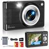 2025 Digital Camera-56MP FHD 1080P 16X Kids Digital Zoom, 32GB TF Card, Portable Mini Camera with 2 Batteries, Lanyard, Compact Small for Boys Girls view 1