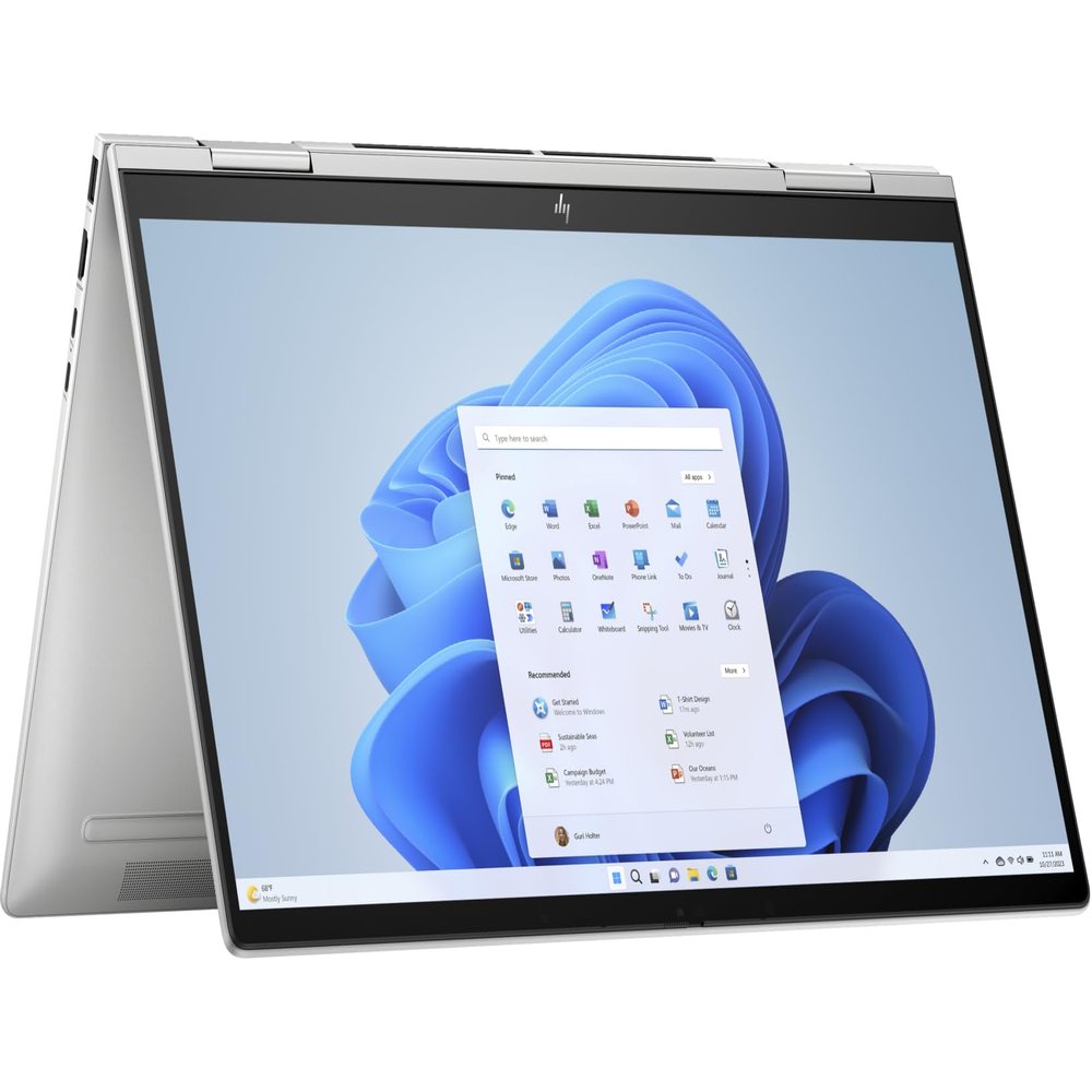 HP Envy x360 2-in-1 Laptop 15.6" FHD IPS Touchscreen Intel 10-Core i5-1335U Intel Iris Xe Graphics 8GB LPDDR5 512GB SSD Thunderbolt 4 Wi-Fi 6 Backlit Keyboard 720p HD Camera Win10 Pro