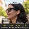 Kidsreer 8-in-1 AI Smart Glasses with Camera,8MP HD Video Recording Glasses, AI Voice Assistant, Real-Time Translation, Anti-Blue Smart Sunglasses for Travel, Work & Vlogging (G300-Black) view 3
