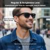 Kidsreer 8-in-1 AI Smart Glasses with Camera,8MP HD Video Recording Glasses, AI Voice Assistant, Real-Time Translation, Anti-Blue Smart Sunglasses for Travel, Work & Vlogging (G300-Black) view 4